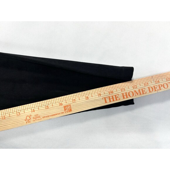 Chicos Travelers Black Lace Top Size 0 US Small Asymmetric Stretch 3/4 Sleeve - Picture 8 of 10